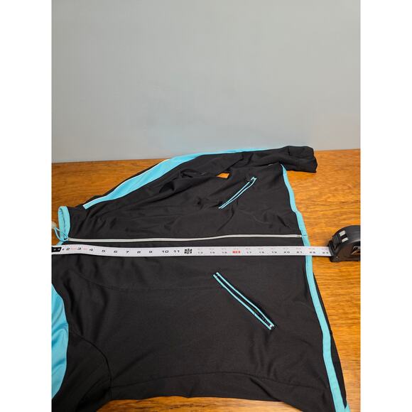 Oleg Cassini Black & Blue Sweatsuit Women's XL Athleisure Jogging Runner Warm - Picture 14 of 16